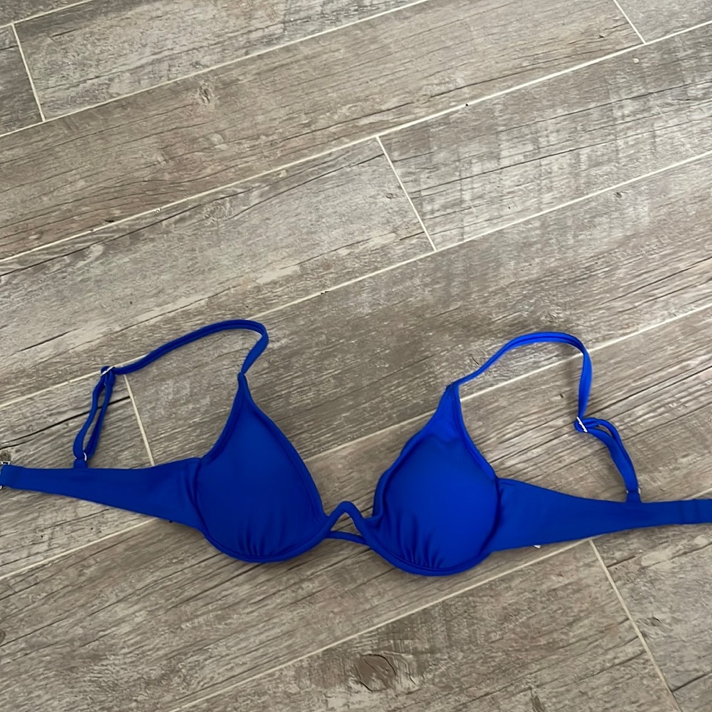 dark blue bikini top